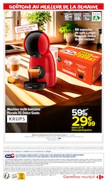Prix et réduction Dolce Gusto dans le prospectus Carrefour Market en cours Offre Dolce Gusto dans le catalogue Carrefour Market du moment à la page 2