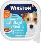 Hund Feine Pastete mit Geflügel & Rind im Angebot bei Rossmann in Warendorf Hund Feine Pastete mit Geflügel & Rind Angebote von Winston bei Rossmann Warendorf für 0,69 €