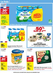 Prix et réduction Grandlait dans le prospectus Carrefour en cours Offre Grandlait dans le catalogue Carrefour du moment à la page 46