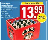 Hefeweizen Angebote von Erdinger bei WEZ Minden für 13,99 €