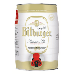 Premium Pils Bierfass mit Zapfhahn