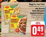 Aktuelle Nudeln Angebote bei E center in Chemnitz Aktuelles Fix, Food Travel verschiedene Sorten oder Herzens Küche Würzpaste Spaghetti Bolognese Angebot bei E center in Chemnitz ab 0,49 €