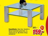 Couchtisch Angebote bei Opti-Megastore Cuxhaven für 159,00 €