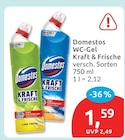 WC-Gel Kraft & Frische von Domestos für 1,59 € bei budni im Angebot WC-Gel Kraft & Frische von Domestos im aktuellen budni Prospekt