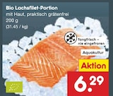 Bio Lachsfilet-Portion im Netto Marken-Discount Prospekt Bio Lachsfilet-Portion von im aktuellen Netto Marken-Discount Prospekt für 6,29 €