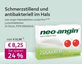 Halstabletten zuckerfrei bei mea - meine apotheke im Prospekt "" für 8,25 €