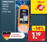 Leberwurst Angebote bei Netto Marken-Discount Bremerhaven für 1,19 €