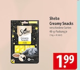 Sheba Creamy Snacks Angebote bei famila Nordost Langenhagen für 1,99 €
