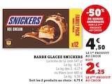 Barre Glacée - Snickers en promo chez Super U Mulhouse à 2,25 €