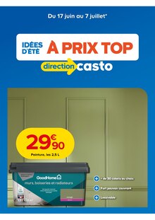 Catalogue Castorama à Lille cette semaine, valable du 17/06/2026 au 07/07/2026 Prospectus Castorama à Lille, "IDÉES D'ÉTE À PRIX TOP", 1 page de promos valables du 17/06/2026 au 07/07/2026