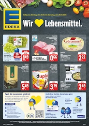 EDEKA Prospekt für Jena mit 8 Seiten EDEKA Prospekt für Jena: "Wir lieben Lebensmittel!", 8 Seiten, 24.03.2025 - 29.03.2025
