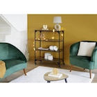 Promo Étagère sur pieds Detroit métal bois noir et marron 80x35xH102,5 cm à 36,86 € dans le catalogue Gifi à Épinal