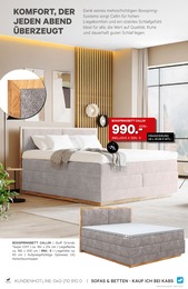 Kabs Bett im Prospekt 