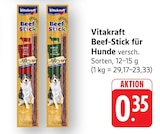 Beef-Stick für Hunde im Angebot bei E center in Ulm Beef-Stick für Hunde Angebote von Vitakraft bei E center Ulm für 0,35 €