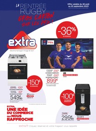 Prospectus Extra à Villetaneuse "La rentrée rugby, gros carton sur les prix !", 8 pages, 28/08/2023 - 23/09/2023