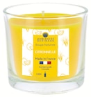 BOUGIE PARFUMÉE À LA CITRONNELLE 90GR - AMBIANCES DEVINEAU - Intermarché à Montrouge BOUGIE PARFUMÉE À LA CITRONNELLE 90GR - AMBIANCES DEVINEAU en promo chez Intermarché Montrouge à 3,99 €