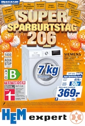 HEM expert Prospekt für Bieberehren: "Super Sparburtstag - 206 Jahre", 16 Seiten, 30.10.2024 - 08.11.2024