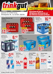 Trinkgut Prospekt für Affing mit 4 Seiten Trinkgut Prospekt für Affing: "Größter Getränkemarkt in Dasing!", 4 Seiten, 07.07.2025 - 12.07.2025