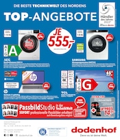 Aktueller dodenhof TechnikWelt Prospekt mit Waschmaschine, "Top Angebote", Seite 1