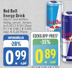 Energy Drink im Angebot bei EDEKA in Köln Energy Drink Angebote von Red Bull bei EDEKA Köln für 0,89 €
