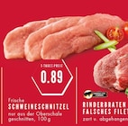 Frische Schweineschnitzel Angebote bei E center Essen für 0,89 €