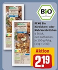 Aktuelles Kürbiskern- oder Mehrkornbrötchen Angebot bei REWE in Hamburg ab 2,19 €