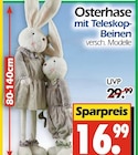Osterhase mit Teleskop-Beinen im Angebot bei Wreesmann in Bautzen Osterhase mit Teleskop-Beinen Angebote bei Wreesmann Bautzen für 16,99 €