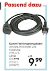 Gummi-Verlängerungskabel im Hellweg Prospekt zum Preis von 9,99 €