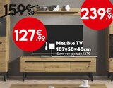 Meuble TV 107x50x40cm en promo chez Maxi Bazar Nice à 127,99 €