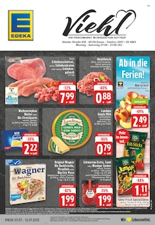 EDEKA Prospekt der Woche "Aktuelle Angebote" Seite 1, 07.07.2025 bis 12.07.2025 für Essen Aktueller EDEKA Prospekt "Aktuelle Angebote" Seite 1 von 24 Seiten für Essen