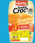 Tendre Croc' Jambon Fromage Sans Croûte - Herta dans le catalogue Intermarché Super