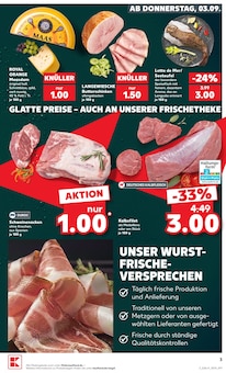 Seeteufel Angebot im Kaufland Prospekt, gültig von 03.09.2026 bis 09.09.2026 Seeteufel Angebot im aktuellen Kaufland Prospekt auf Seite 3