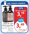 Flüssigseife von Jean & Len für 3,19 € bei budni im Angebot Flüssigseife von Jean & Len im aktuellen budni Prospekt