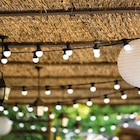 Guirlande solaire LED Party Milky Solar 100 lm IP44 1W blanc chaud L. 3,75 m Lumisky - Lumisky dans le catalogue Castorama
