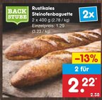 Rustikales Steinofenbaguette von Backstube im aktuellen Netto Marken-Discount Prospekt für 2,22 €