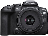 EOS R10 Kit + RF-S 18-45mm STM Systemkamera mit Objektiv 18 - 45 mm, 7,5 cm Display Touchscreen, WLAN Angebote von CANON bei MediaMarkt Saturn Coburg für 899,00 €