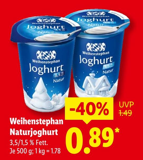 Naturjoghurt 3,5% Fett