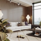 Lot de 2 panneaux MDF tasseaux Anna finition chêne artisan, fond noir, 260x25 cm - FORMAT à 49,90 € dans le catalogue LEROY MERLIN