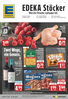 EDEKA Lindlar Prospekt der aktuellen Woche, gültig von 17.08.2026 bis 22.08.2026 Aktueller EDEKA Lindlar Prospekt "Aktuelle Angebote" mit 26 Seiten