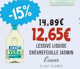 Lessive Liquide Chèvrefeuille Jasmin - ECOVER à 12,65 € dans le catalogue Naturalia