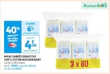 Promo Maxi carrés sensitive 100% coton à 4,06 € dans le catalogue Auchan Supermarché à Rambouillet