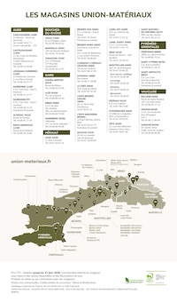 Catalogue Union-Matériaux de la semaine "AMÉNAGEMENT EXTÉRIEUR" avec 2 pages, valide du 23/03/2026 au 20/04/2026 pour Juvignac et alentours Prospectus Union-Matériaux de la semaine "AMÉNAGEMENT EXTÉRIEUR" avec 2 pages, valide du 23/03/2026 au 20/04/2026 pour Juvignac et alentours