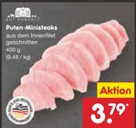 Aktuelles Puten-Ministeaks Angebot bei Netto Marken-Discount in Wolfsburg ab 3,79 €