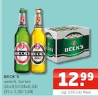 Beck's Angebote bei Getränke Oase Rheda-Wiedenbrück für 12,99 €