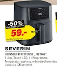 Heißluftfritteuse FR 2462 im Höffner Prospekt Heißluftfritteuse FR 2462 von Severin im aktuellen Höffner Prospekt für 59,00 €