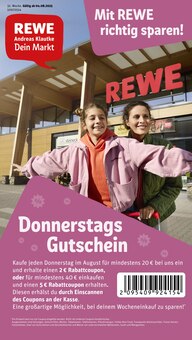 Aktueller REWE Prospekt "Dein Markt" Seite 1 von 32 Seiten für Hannover