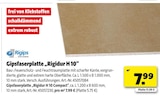 Gipsfaserplatte 'Rigidur H 10' bei Hagebaumarkt im Brandenburg Prospekt für 5,75 €