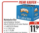Aktuelles Kulmbacher Bier Angebot bei nah und gut in Würzburg ab 11,99 €