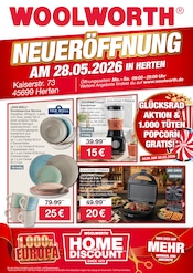 Tischgrill im Woolworth Prospekt in Herne Aktueller Woolworth Prospekt mit Tischgrill, "NEUERÖFFNUNG IN HERTEN", Seite 1