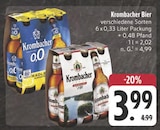 Krombacher Bier Angebote von Krombacher bei E center Chemnitz für 3,99 €